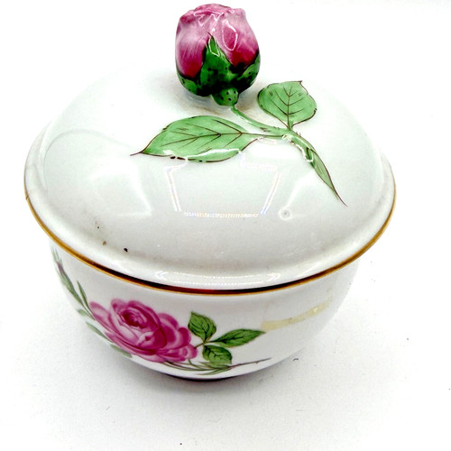 Meissen bonbonniere rose - bonbonniere,