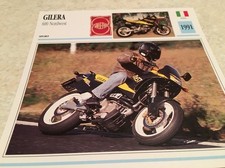 Carte moto Gilera 600 Nordwest 1991 collection Atlas Motorcycle Italie