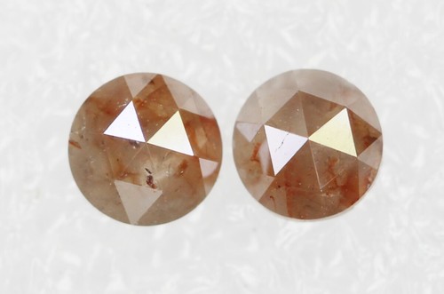 Naturel diamant seul - seul,, rond