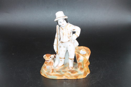Encrier homme chien - et, en