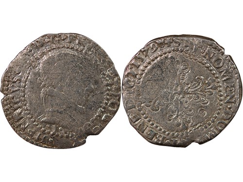 France henri iii - 1/2, franc