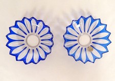 Paire de bobèches cristal