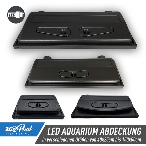 Led aquarium couverture noir - led,