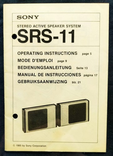 Sony srs enceintes - srs-11, stereo