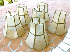 5 abats jour en écaille de