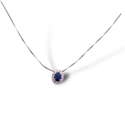 Collier avec saphir ct - avec,