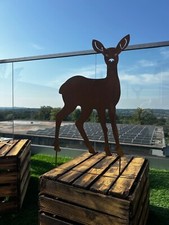 Acier inoxydable chevreuil Bambi figurines de jardin figurines d'animaux anim...