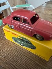 DINKY TOYS RENAULT DAUPHINE FRAMBOISE REF 24 E BOITE D'ORIGINE MECCANO FRANCE