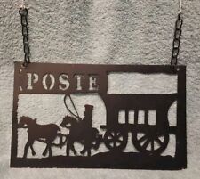 Enseigne de la Poste en Métal