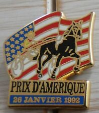 PIN'S CHEVAL EQUITATION SULKY COURSE PRIX D'AMERIQUE 1992 ZAMAC STARPIN'S
