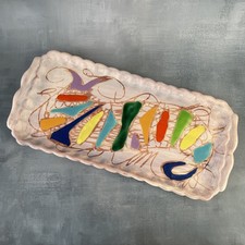 Grand plat cake céramique - plat,