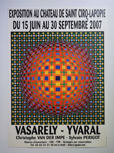 Vasarely yvaral affiche - vasarely,