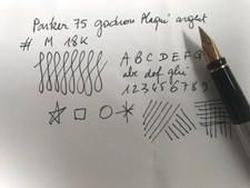 PARKER 75 GODRON PLAQUE