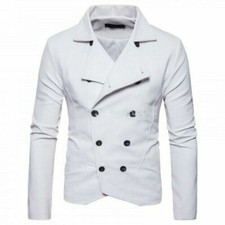 Blazer En Cuir Blanc
