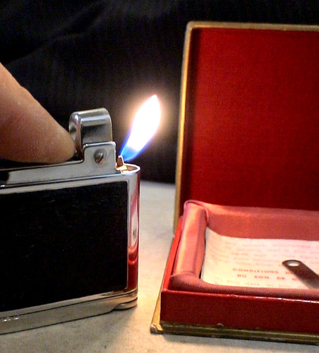 Briquet ancien silver match - briquet, @