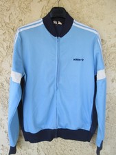 Veste ADIDAS vintage VENTEX France jacket jacke années 80 ciel bleu marine 180 L