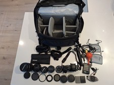 Ensemble OLYMPUS, Boitier OMD EM1, 2 Zooms, 3 Focales fixes, accessoires , sac