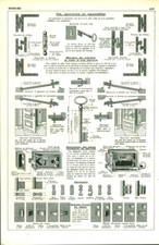 Document ancien clé serrures et paumelles issu du livre de 1953