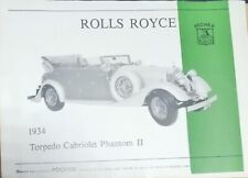 Réf 104.1 POCHER 1/8 ROLLS ROYCE  K/75  Notice, Pieces divers