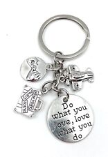 Voyage Valise Souvenir Avion Porte-Clés en Métal Porte-Bonheur Argent