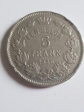 PIECE BELGIQUE PIECE DE 5 FRANK BELGE 1930  BELGIQUE (5 francs)