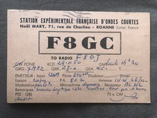 Radio : ancienne carte QSL de