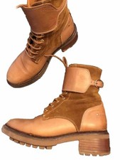 Superbe Boots Cuir Daim Beige Vanessa Bruno 37 Tbe Authentique 