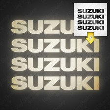 4 Stickers SUZUKI 10 cm NOIR