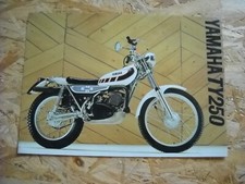 CATALOGUE BROCHURE MOTOS YAMAHA TY250 + LISTE DE PRIX 1977