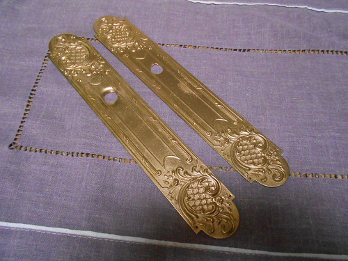 Ancienne paire plaques - ancienne, de