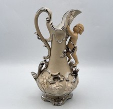 Vase pichet faïence à décor