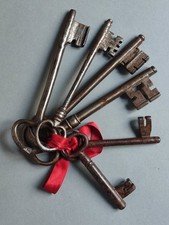 Lot de 6 Anciennes clés fer forgé- XVIIIème - XIXème