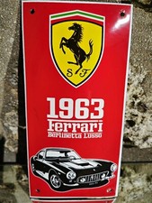 Plaque émaillée FERRARI 250 enamel sign no Maserati Lamborghini DeTomaso