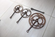 pédalier tandem 1930's avec couronnes LV (no pitard stronglight peugeot/durax)