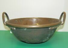 -CUL DE POULE POT CUIVRE ANSES