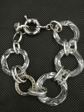 ANTICA MURRINA VENEZIA,  bracelet en anneaux de verre dans son écrin