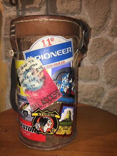 Saccoche cuir cylindre vintage - cylindre,
