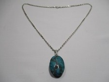 Pendentif pierre turquoise - pendentif, et