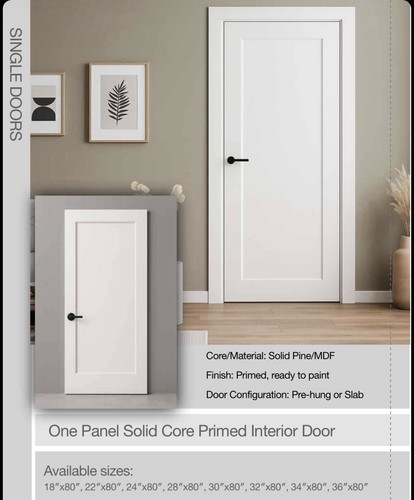 Shaker style solid core - shaker,