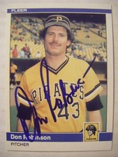 DON ROBINSON signed PIRATES