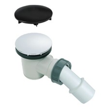 Receveur de Douche 50mm Bonde de Déchets Multi Directionnel 360 Degrés Chromé + 