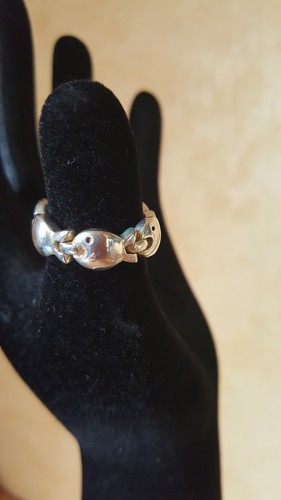 Bague poissons argent - bague,