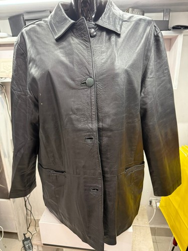 Manteau veste green cuir - manteau, en
