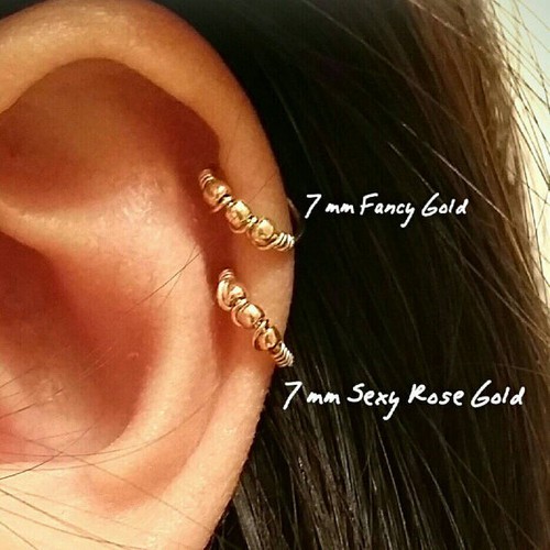 Cartilage earring 14k gold