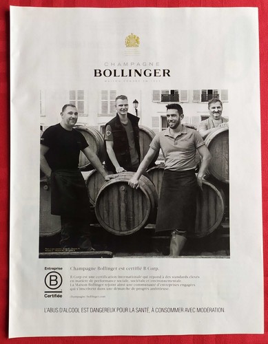 Publicité papier champagne - papier,