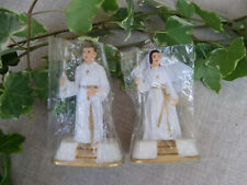 2 FIGURINES VINTAGE DE PIÈCE MONTÉE - 1 COMMUNIANT ET 1 COMMUNIANTE