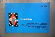 CATALOGUE DES PIÈCES DE RECHANGE GILERA 50 GR2 1978 Original Moto Époque Cross