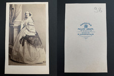 Graff, Berlin, Flora von Wildenbruck Vintage carte de visite, CDV. Anton Alber