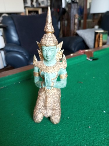 Bouddha prière bronze - en,