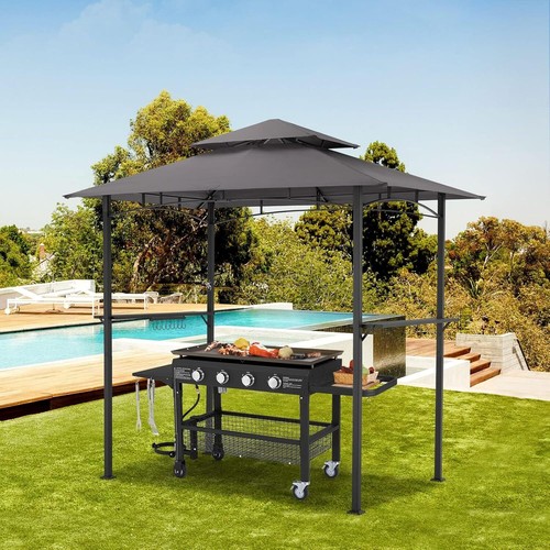Tonnelle jardin double toit - jardin,
